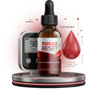 Sugar Reset bottle in a product graphic